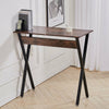 Industrial Writing Desk Laptop Table Home Office Study Workstation X Shaped Legs