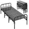 3FT Single Folding Bed Home Office Guest Bed Platform with Headboard Footboard