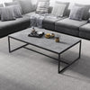 Modern Sleek Marble Coffee Table Sofa Side Table Snack Table Open Design Home