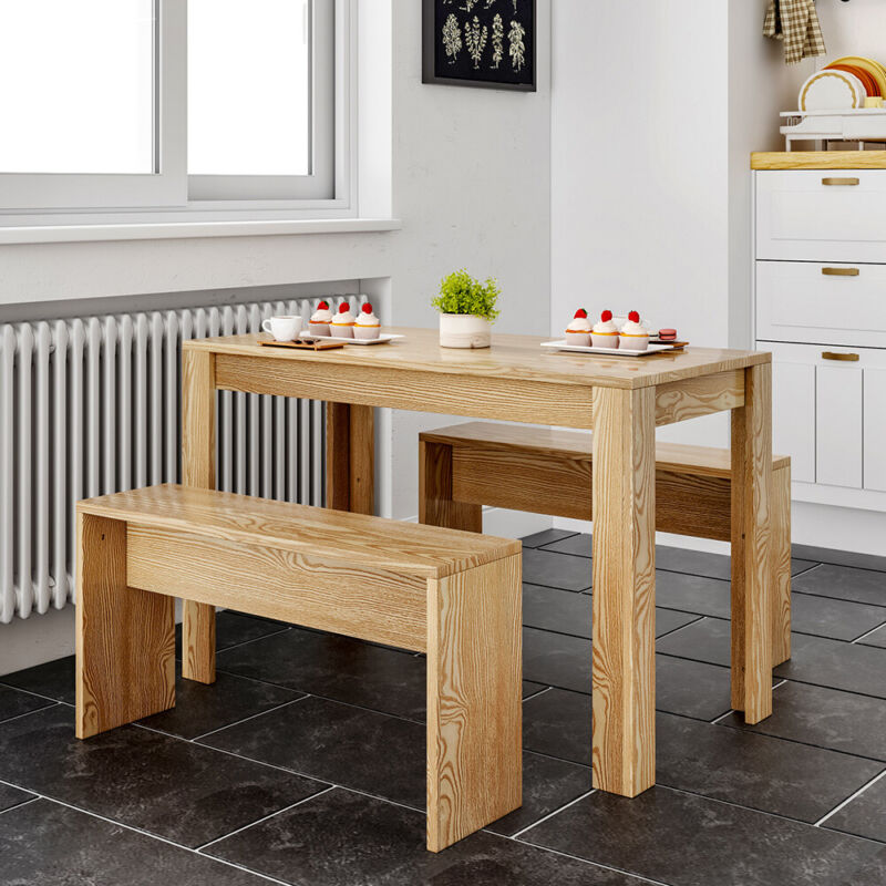 Small dining table on sale and bench set