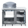 Folding Kitchen Station for Camping BBQ Travel Aluminium Cook Table Storage Unit