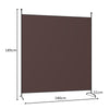 Folding Room Divider 1/4 Panel Freestanding Wall Privacy Screen Protector