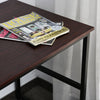 Laptop Desk Study Table Workstation Metal Storage Shelf Home Office Brown