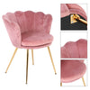 Retro Velvet Sofa Armchair Dining Chair Cafe Seat For Home Living Room Bedroom