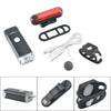 Bike Bicycle Lights USB LED Rechargeable Set Mountain Cycle Front Back Headlight