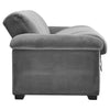 Smooth Velvet Sofa Bed 3 Seater Click Clack Couch Recliner Chair Bed with Pillow