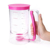 Cake Mix Batter Dispenser Measuring Label Baking Cupcake Cream Release Jug Tool