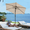3 Color Garden Parasol Sun Umbrella Canopy Patio Garden Sun Shade 2/2.5/2.7/3M