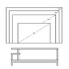 Industrial TV Table Wood TV Stand Console Cabinets with Shelves for Living Room