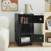 Wheeled Plastic Storage Unit Square Cabinet Box Tallboy Multi Shelves with Doors