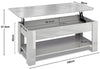 High Gloss Coffee Table With Storage Lift Top Up Modern Living Room Furniture