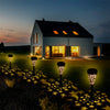 4 Patio Garden Lights Lamp LED Walkway Outdoor Lantern Lawn Pathway Lights Solar