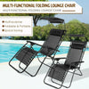 2X Oversized Zero Gravity Recliner Chair Outdoor Lounge Sun Garden Folding Patio