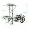 Small Medium Large Multi Tier Tiered Plant Stand Carbonized Shelf Holder Flower