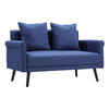 Modern 2 Seater Fabric Sofa Loveseat Couch Settee Armchair Tub Chair Grey Blue