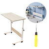 Portable Trolley Laptop Table Computer Desk Keyboard Tray Height Adjustable UK