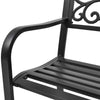 Antique-design Garden Metal Bench Seat Outdoor Decorative Cast Iron Park Chairs