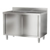 Double Bowls Kitchen Sink Cabinet Catering Stainless Steel Sink Cupboard Door UK