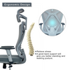 Ergonomic Office Chair Breathable Mesh Desk Chair High Back Computer Chair Grey