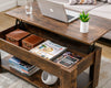 Coffee Table With Storage Lift Top Up Drawer Shelf Wooden Living Room Furniture