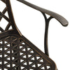 3 Piece Bistro Set Cast Aluminium Bronze F4F0