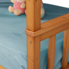 Double Bunk Bed 3FT Single Bed For Kids Children Solid Wooden Frame With Stairs