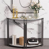 Modern Accent Console Table Coffee Telephone Side Table Narrow Marble Display