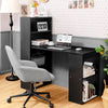 3 IN 1 Computer Desk Home Office Workstation W/ Bookcase 4-tier Storage Shelves
