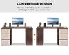 Large Computer Desk With Shelves & Drawers PC Writing Study Table Home Office
