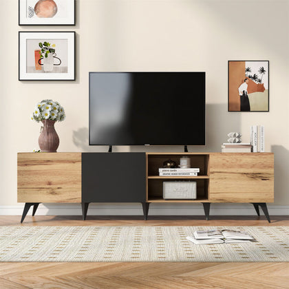 180 cm TV Cabinet Stand Sideboard TV Entertainment Unit Living Room Furniture