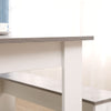 Modern Solid Wooden Dining Table Pine Grey&White Kitchen Home Furniture