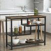 Multipurpose Console Table Industrial Entryway Table Sofa Table with 4 Shelves