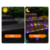5M LED Rope Strip Tube String Fairy Solar PowerGarden Party Outdoor Light