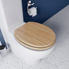 Wooden Bathroom Toilet Seat Bottom Fitting Fixings Included High Quality