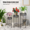 3Pcs Tall Modern Plant Pot With Stands Set Modern Freestanding Planter