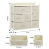 Fabric Chest of 2/3/4/5/7/8 Drawers Cabinet Bedside Table Organiser Storage Unit