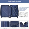 28" Large Suitcase Hard Shell Travel Trolley Hand Luggage ABS Lightweight Blue