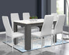 Dining Table and Chairs 4/6 Set Pu Leather Seat Dining Kitchen Room Furniture