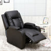 OSCAR LEATHER RECLINER w DRINK HOLDERS ARMCHAIR SOFA CHAIR RECLINING CINEMA