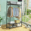 Retro Wire Garment Clothes Rail Rack Open Wardrobe Closet Storage BedroomHallway