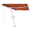 Freestanding Manual Retractable Awning 300x250 Orange/Brown V6P6