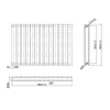 Modern Bathroom Straight Heated Towel Rail Radiator Ladder Warmer Heating