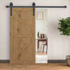 6 FT Sliding Barn Wood Door Hardware Steel Slide Closet Rail Track Set Kit Home