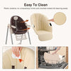 Baby Highchair Toddler Feeding Seat Foldable Adjustable Baby Dinning Table Chair