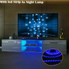 160CM High Gloss TV Unit Stand Cabinet LED Living Drawers Furniture Modern White