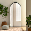 Chic Garden Villa Window Décor Mirror Wall Mounted Metal Frame In/Outdoor Decor