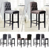 Solid Wood Bar Chairs Breakfast Kitchen Pub Bar Stools Cafe Footrest High Chair