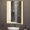 LED Bathroom Mirror with 3 Color Lights Anti-fog Wall Mounted Touch Sensor
