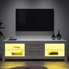 Modern 160cm TV Unit Cabinet White High Gloss Doors RGB LED Lights Stand