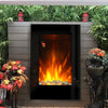 2kw Vertical Electric Fireplace Wall Mounted Space Heater with Remote Control